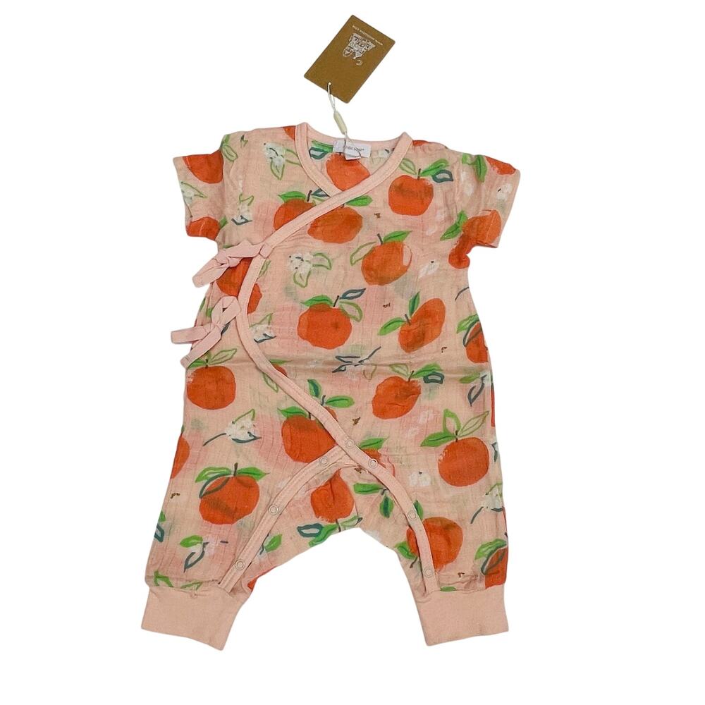 NWT Angel Dear 3-6M Peaches Wrap Coverall